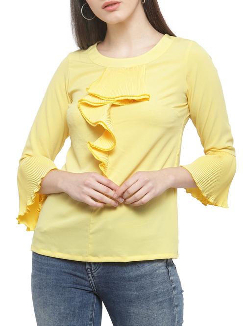 bell sleeved ruffled top - 14919781 - Very Small Image - 1