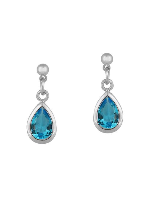 blue brass drop earrings - 14920546 - Very Small Image - 1