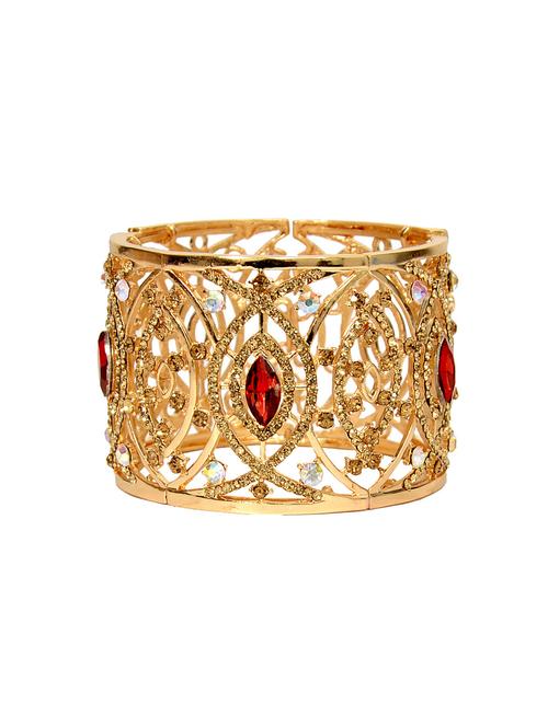 red gold tone stone bangles - 14924174 - Very Small Image - 1