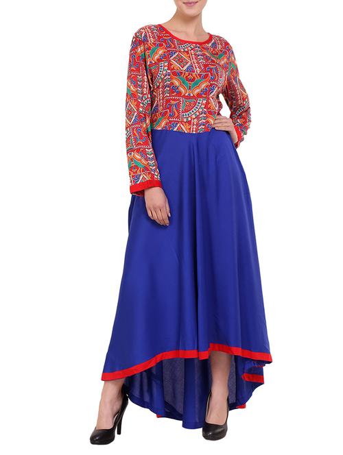 contrast detail high low maxi dress  - 14924858 - Very Small Image - 1