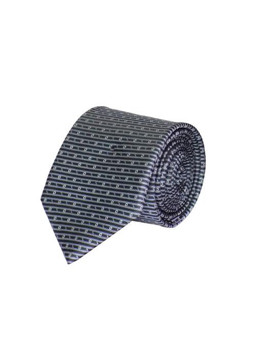 blue micro fiber tie with pocket square and cufflinks - 14928460 - Very Small Image - 1