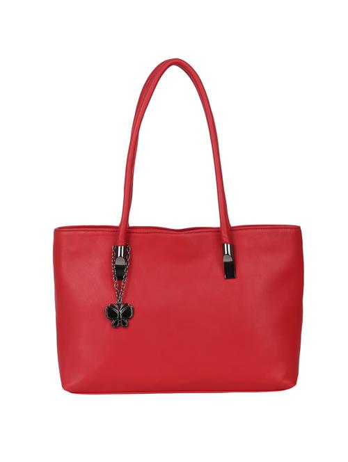 red leatherette regular handbag - 14929135 - Very Small Image - 1