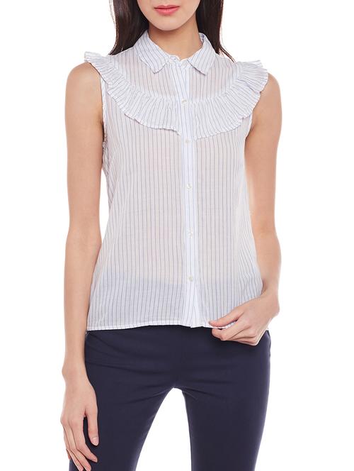 white striped cotton shirt - 14929425 - Very Small Image - 1