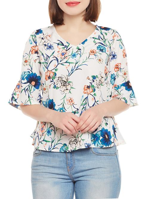 white printed casual top - 14929452 - Very Small Image - 1