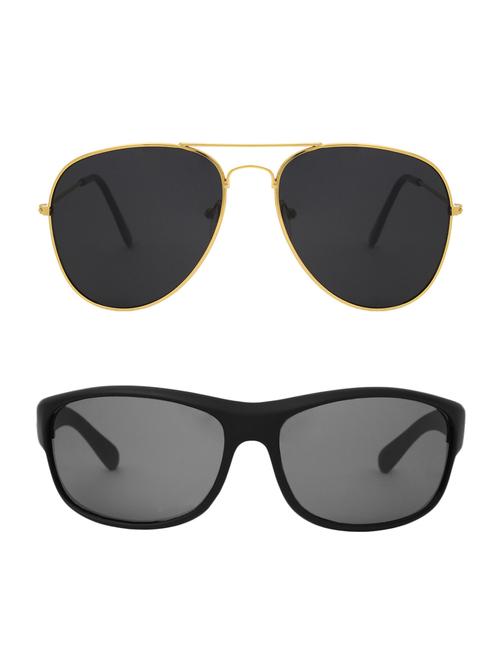 abner combo of aviator & wrap around sunglasses - 14930834 - Very Small Image - 1