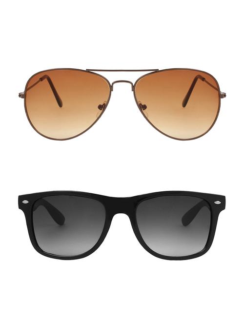 abner combo of aviator & wayfarer sunglases - 14930853 - Very Small Image - 1