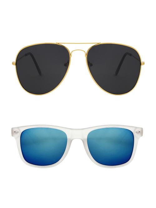 abner combo of aviator & wayfarer sunglases - 14930871 - Very Small Image - 1