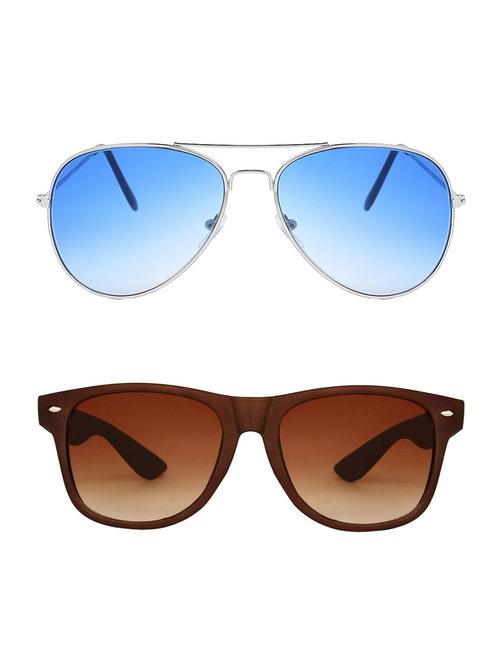 abner combo of aviator & wayfarer sunglases - 14930889 - Very Small Image - 1
