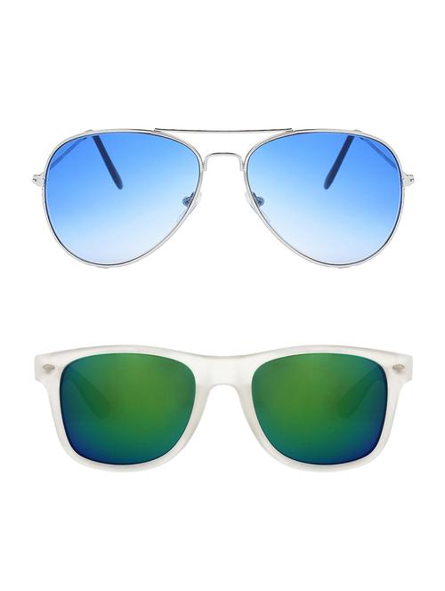 abner combo of aviator & wayfarer sunglases - 14930890 - Very Small Image - 1