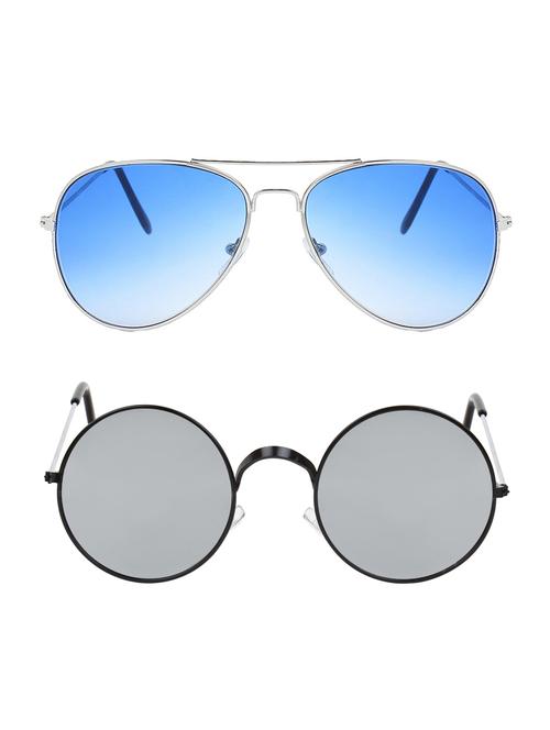 abner combo of aviator & round sunglases - 14930895 - Very Small Image - 1