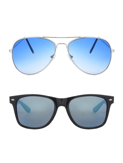 abner combo of aviator & wayfarer sunglases - 14930899 - Very Small Image - 1