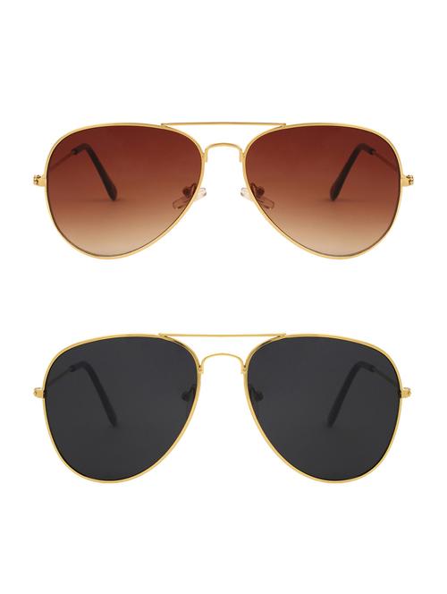 abner combo of aviator & aviator sunglases - 14930917 - Very Small Image - 1