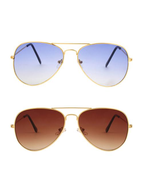 abner combo of aviator & aviator sunglases - 14930925 - Very Small Image - 1