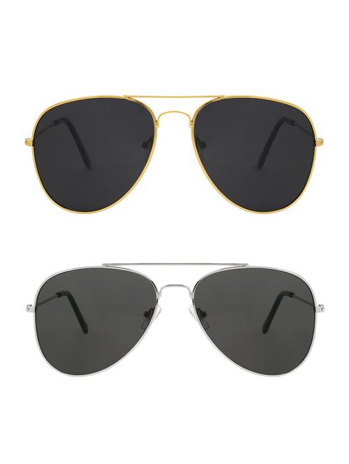 abner combo of aviator & aviator sunglases - 14930950 - Very Small Image - 1