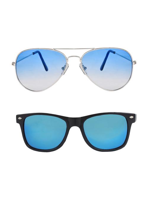 abner aviator, wayfarer sunglasses (blue, blue) - 14931157 - Very Small Image - 1
