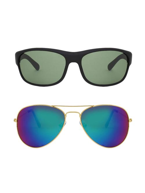 abner wrap around-around, aviator sunglasses (green, blue) - 14931180 - Very Small Image - 1