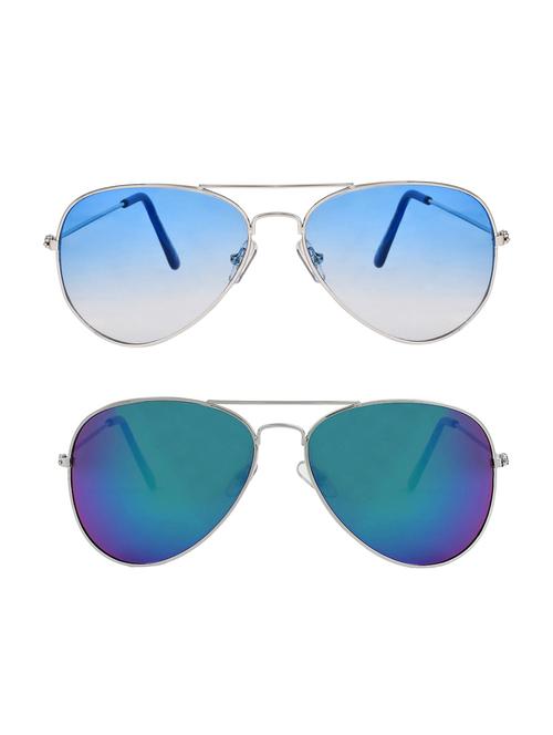 abner aviator, aviator sunglasses (blue, blue) - 14931183 - Very Small Image - 1