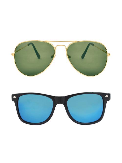 abner aviator, wayfarer sunglasses (green, blue) - 14931228 - Very Small Image - 1