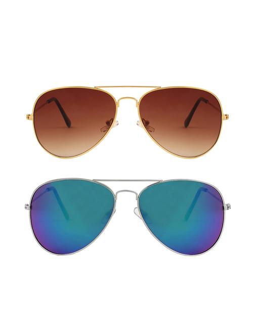 abner aviator, aviator sunglasses (brown, blue) - 14931235 - Very Small Image - 1