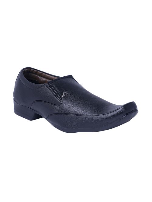 black leatherette formal slip on - 14935797 - Very Small Image - 1