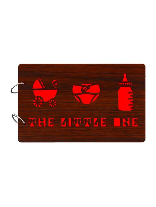 "the little one"wooden brown photo album - 14941719 - Very Small Image - 1