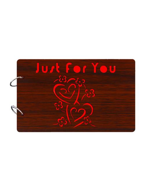 "just for you"wooden brown photo album - 14941727 - Very Small Image - 1