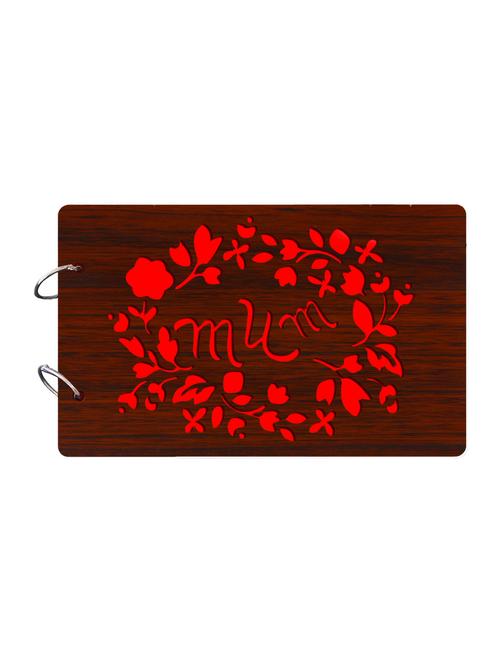 "mum"wooden brown photo album - 14941734 - Very Small Image - 1