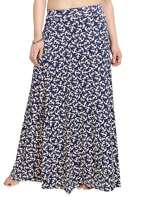 blue satin maxi skirt - 14941739 - Very Small Image - 1