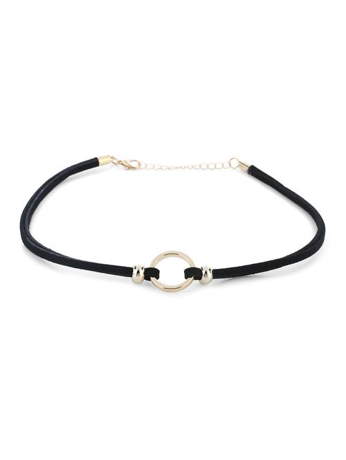 gold metal choker necklace - 14944968 - Very Small Image - 1