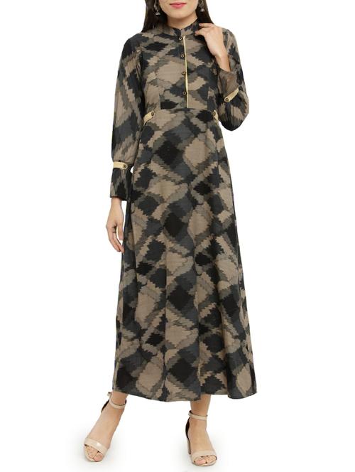 a-line printed kurta - 14947769 - Very Small Image - 1