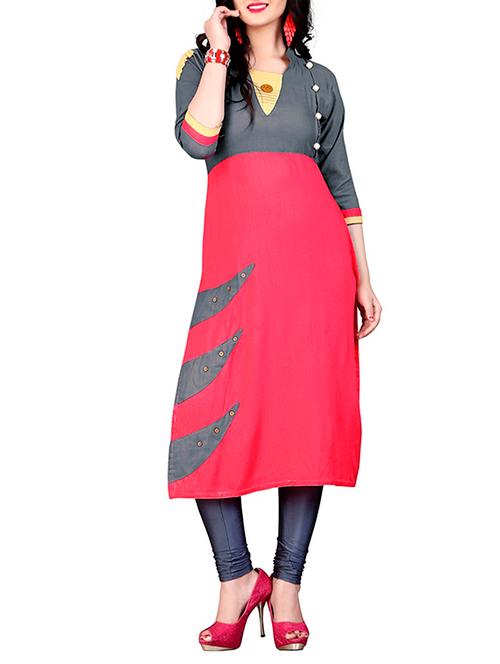 women's straight kurta - 14947989 - Very Small Image - 1