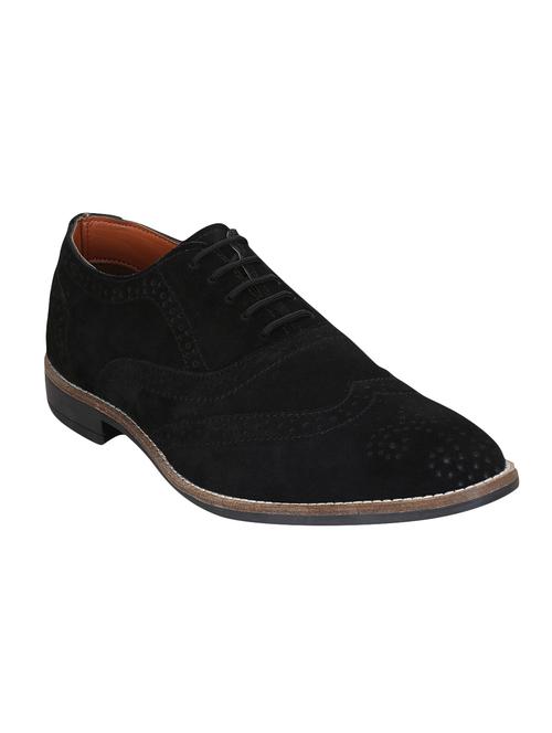 black suede lace-up brouge - 14948443 - Very Small Image - 1
