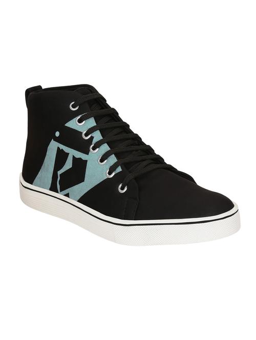 black canvas lace up sneaker - 14948479 - Very Small Image - 1