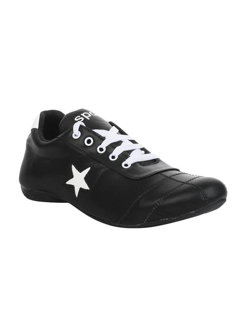 black leatherette lace up shoe - 14949785 - Very Small Image - 1