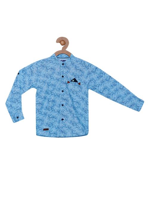 light blue cotton shirt - 14951611 - Very Small Image - 1