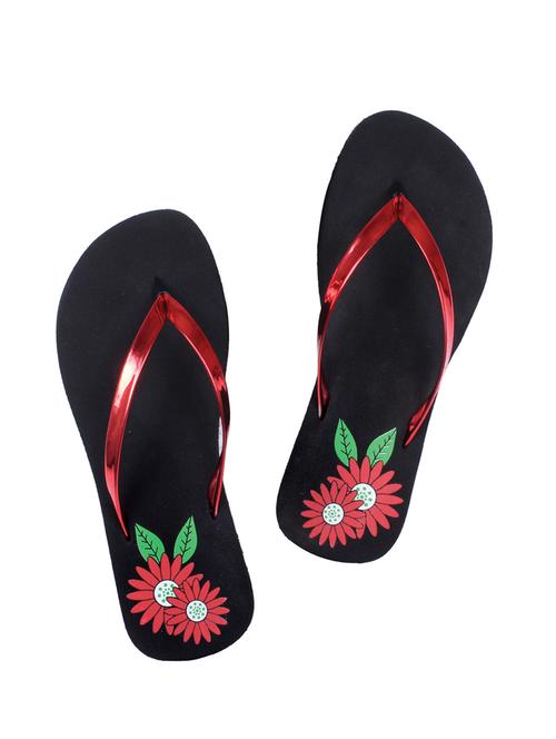 red faux leather flip flop - 14953757 - Very Small Image - 1
