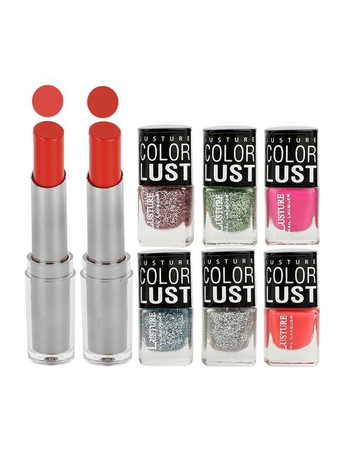 ramble set of 2 lipstick & 6 nail polish - 14953984 - Very Small Image - 1