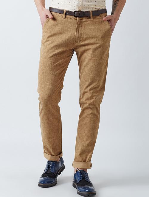 beige cotton chinos - 14954990 - Very Small Image - 1