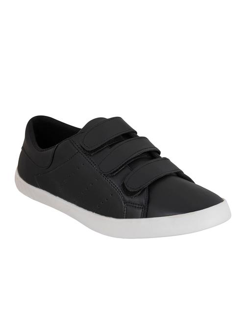 black leatherette slip on sneaker - 14957072 - Very Small Image - 1