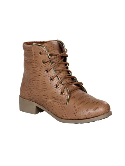 brown lace-up ankle boot - 14958496 - Very Small Image - 1