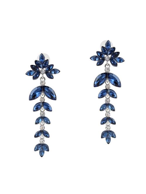 blue metal drop earrings - 14959437 - Very Small Image - 1