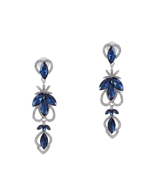 blue metal drop earrings - 14959448 - Very Small Image - 1