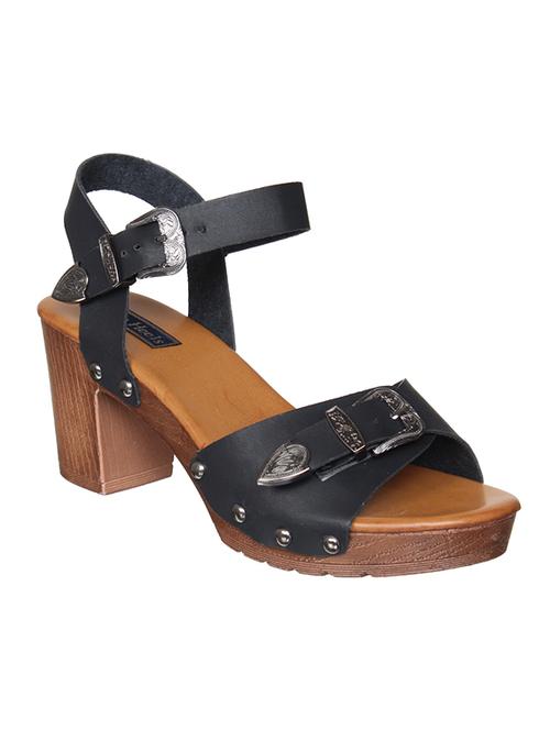 black ankle  strap sandal - 14960815 - Very Small Image - 1