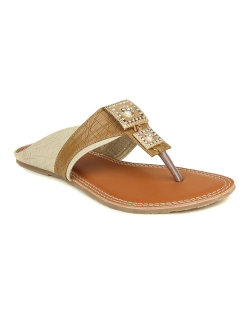 beige toe separator  sandal - 14962128 - Very Small Image - 1