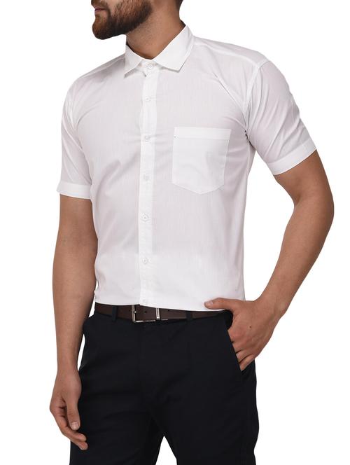 white cotton casual shirt - 14962577 - Very Small Image - 1