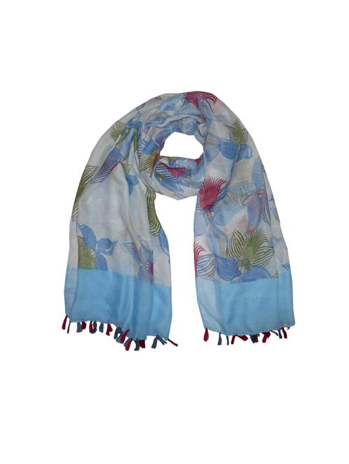 blue polyester scarf - 14963464 - Very Small Image - 1