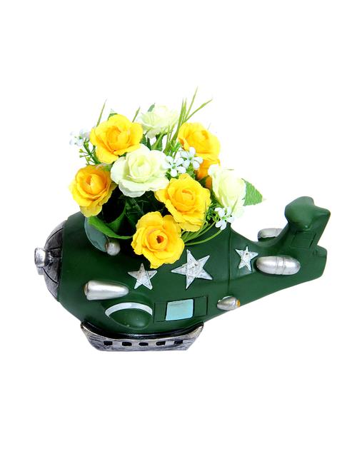 helicopter style green planter pot - 14963867 - Very Small Image - 1