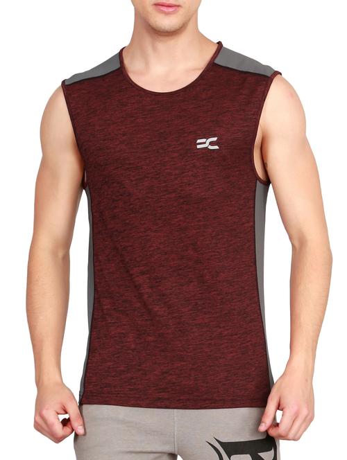 maroon polyester tshirt - 14964841 - Very Small Image - 1