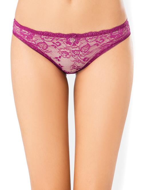 purple solid bikini panty - 14965090 - Very Small Image - 1