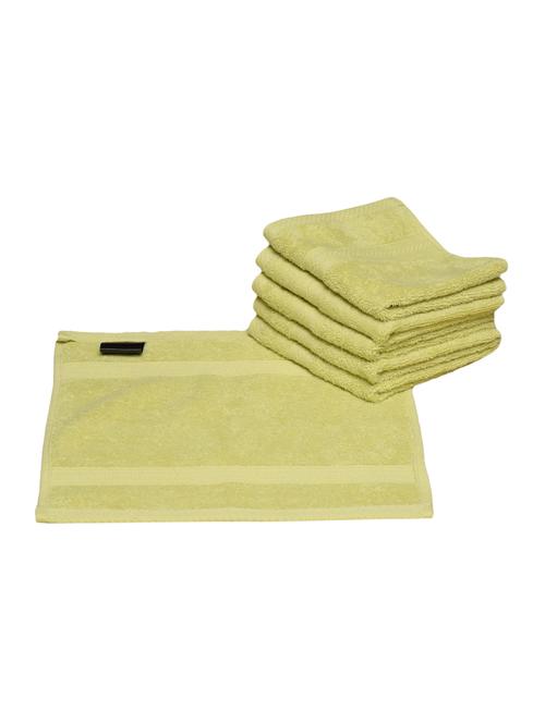 australian cotton face towel set of 6, 600 gsm, (green) - 14965936 - Very Small Image - 1
